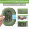 SINOWO Ear Cushions for Apple AirPods Max, Sweat-Resistant Protein Leather, Memory Foam, Green view 3