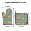 Yoga Oven Mitts and Pot Holders, 2-Piece Set, Heat-Resistant and Waterproof view 3