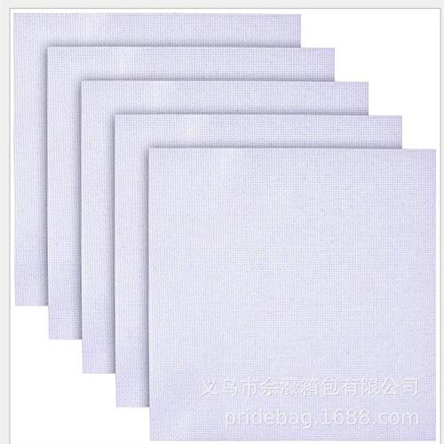 TIYGHI 28ct 18ct 16ct 11ct Aida Cloth Cross-Stitch Fabric, DIY Sewing and Embroidery Craft, White, 18CT, 145 x 100 cm