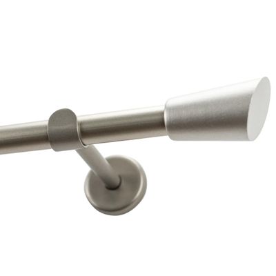Garesa Molis Curtain Rod, 20 mm, Single Rod, Matte Chrome, 120 cm