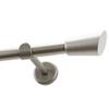 Garesa Molis Curtain Rod, 20 mm, Single Rod, Matte Chrome, 120 cm view 1