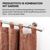 Garesa Molis Curtain Rod, 20 mm, Single Rod, Matte Chrome, 120 cm view 4