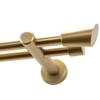 Garesa Molis Curtain Rod 20 mm, Double Rod, Matte Gold, 120 cm view 1