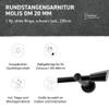 Garesa Molis Curtain Rod, 20 mm, Black, 200 cm view 3