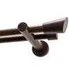 Garesa Molis Curtain Rod, 20 mm, Double Rod, Walnut, 380 cm view 1