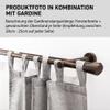 Garesa Molis Curtain Rod, 20 mm, Double Rod, Walnut, 380 cm view 4