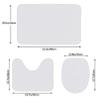 IUBBKI Skull Middle Finger Flannel Bathroom Rug Set, 3-Piece view 3