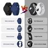 R-fun Waterproof AirTag Wristbands for Kids, 2-Pack, Navy Blue/Black view 2