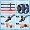 R-fun Waterproof AirTag Wristbands for Kids, 2-Pack, Navy Blue/Black view 3