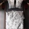 Mako Satin Toile de Jouy Rose Pillowcase, Anthracite (40 x 40 cm) view 4