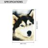 Siberian Husky Printed Garden Flag, 71.1 x 101.6 cm, Double-Sided Yard Flag, Welcome Outdoor Farmhouse Decor view 3