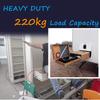 Heavy-Duty Full-Extension Drawer Slides with Lock, 1 Pair view 2