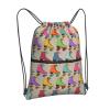 Tigers Roller Skate Drawstring Backpack with Zipper, Unisex view 2
