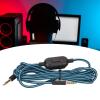 Gaming Headset Audio Cable with Volume Control and Mute, Fabric Cable for G Pro, G Pro X, G433, G233, Blue view 4