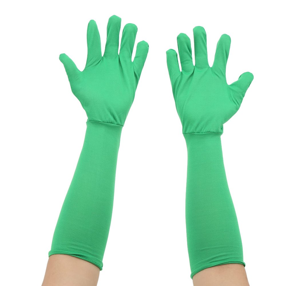 Universal Chroma Key Green Screen Background Gloves for Green Screen Photography