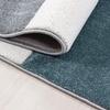 SIMPEX XXL Rug 280 x 370 cm, Short Pile, Contour-Cut Blue-Gray-White Checkered Design view 3