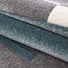 SIMPEX XXL Rug 280 x 370 cm, Short Pile, Contour-Cut Blue-Gray-White Checkered Design view 4