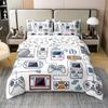 Gamer Bedding Set, 100% Cotton, Full Size, Gamepad Design view 1