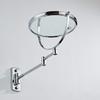 Makeup Mirror, Double-Sided Wall-Mounted, 3x Magnification, 360° Swivel, Extendable Arm, 8 in, Black view 3
