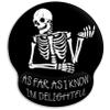 Ergonomic Mouse Pad with Wrist Rest – Gothic Skull Skeleton Design view 1