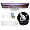 Ergonomic Mouse Pad with Wrist Rest – Gothic Skull Skeleton Design view 3