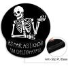 Ergonomic Mouse Pad with Wrist Rest – Gothic Skull Skeleton Design view 4