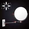 8-Inch Double-Sided Wall-Mounted Makeup Mirror, 5X Magnification, Rose Gold view 4