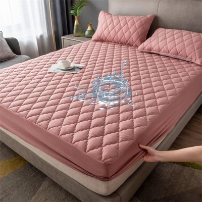 SWONE 100% Waterproof Mattress Protector with Deep Pocket, Fits Mattresses up to 12 in, Washable, Soft and Quiet, M 59 x 79 in