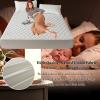 SWONE King-Size Mattress Protector, 100% Waterproof Breathable Quilted Fitted Sheet, 180 x 220 cm view 3