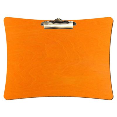 Btic Concave Orange Wooden Clipboard for A3–A6