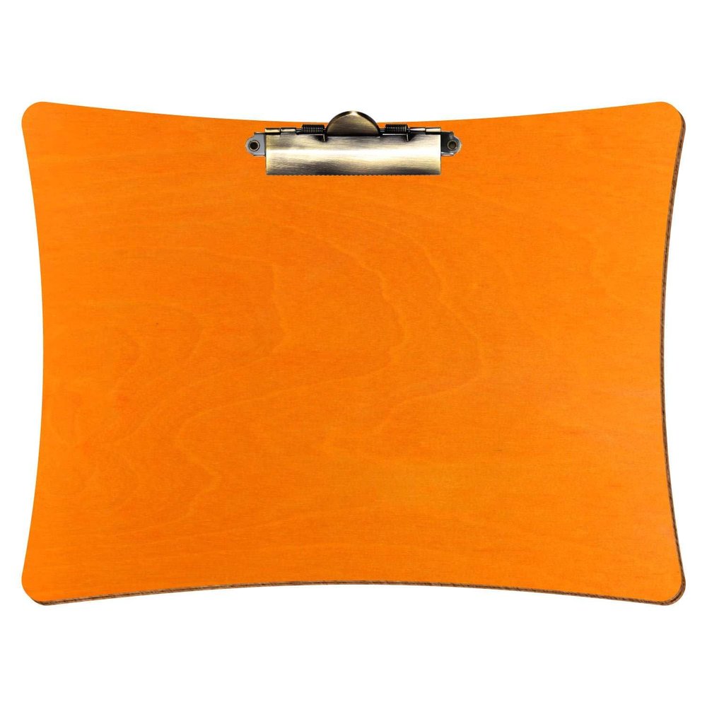 Btic Concave Orange Wooden Clipboard for A3–A6