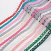 5 x 10-Yard Multicolor Cotton Lace Ribbon, Beige, 1–1.2 cm view 4