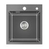 45 x 50 cm Black Stainless Steel Kitchen Sink, 1 Bowl view 1