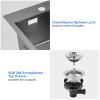 45 x 50 cm Black Stainless Steel Kitchen Sink, 1 Bowl view 3