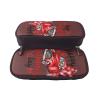 Pug Red Truck Happy Valentine's Day Large-Capacity Leather Pencil Case view 4