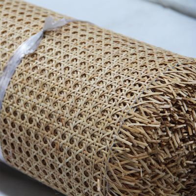 Natural Rattan Cane Webbing Roll for Furniture Repair and DIY, 14–40 in Wide