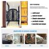Solid Wood Interior Swinging Door, Café Saloon Door, W100 x H70 cm view 3