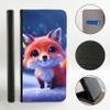 Samsung Galaxy A5 (2017) Flip Case, Faux Leather, 3D Fox in Snow Design 3482 view 2