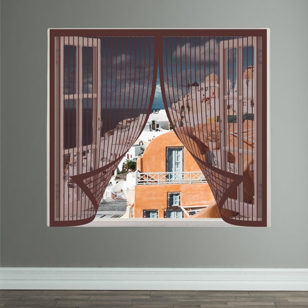 Mosquito Screen for Windows 235 x 240 cm, Ripstop, Brown