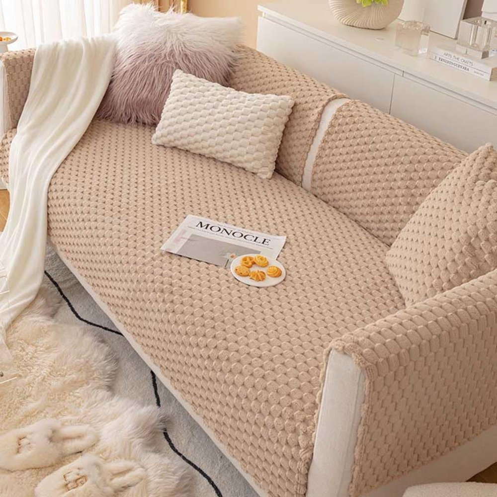 YWQJL Non-Slip Sofa Cover, Brown 3, 70 x 180 cm