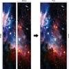 3D Door Sticker 80 x 200 cm, Self-Adhesive PVC Waterproof Wall Decal, Planet Galaxy World Design view 3