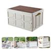 Yardwe 30 L Foldable Trunk Storage Box with Compartment view 4