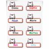 INDIGOS UG Name Stickers for Kids' School - 48 Stickers - Zebra - Approx. 50 x 30 mm - Cute Baby Animals - Cartoon Stickers - Personalized - Kindergarten Supplies, Pencil Cases, Rulers view 1