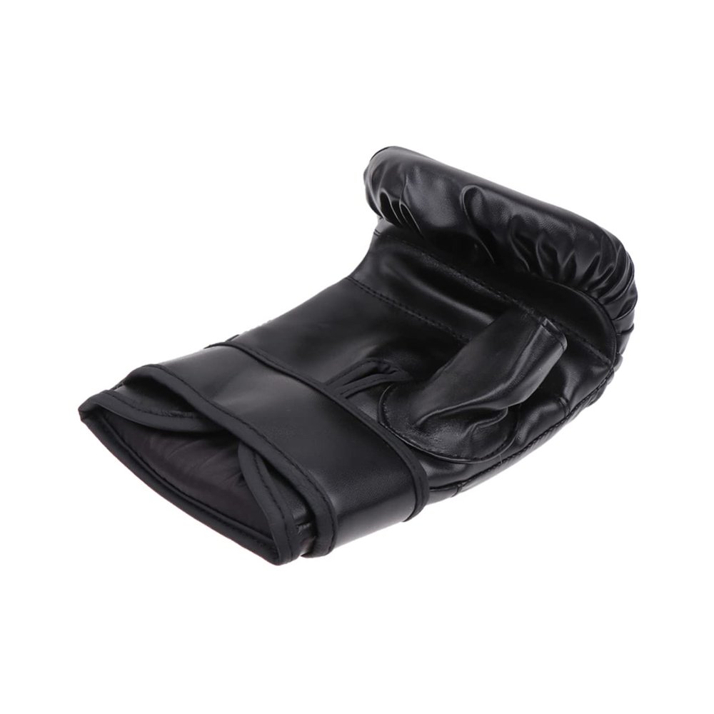 PU Boxing Gloves for Adults, Training Gloves, Black