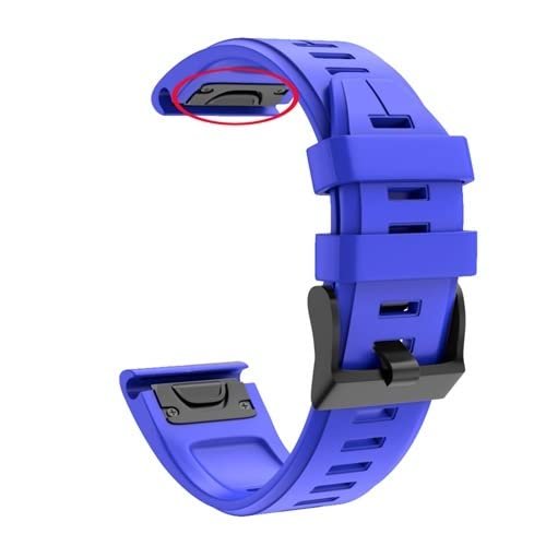 SCHIK Silicone Watch Band for Garmin Instinct and Fenix 5/5 Plus, Quick-Release Sport Replacement Strap, Agate