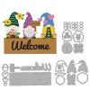 GLOBLELAND Spring Welcome Gnomes Sunflower Die Cuts view 1