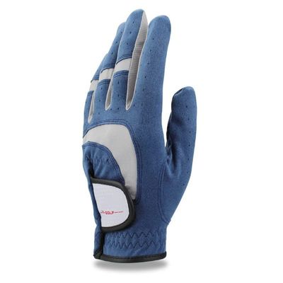 RAAMKA Golf Glove, 1-Piece Blue Fabric Glove, Breathable Sports Glove for Golfers, Women's, Left Hand, Size S 22