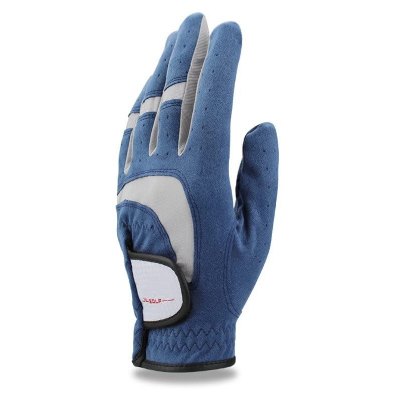 RAAMKA Golf Glove, 1-Piece Blue Fabric Glove, Breathable Sports Glove for Golfers, Women's, Left Hand, Size S 22