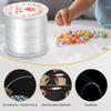 2 Spools of 120 m x 0.8 mm Elastic Cord for Bracelets, White view 3