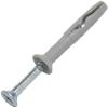 AERZETIX C67154 Set of 100 5x35 mm Polyethylene Nail Plugs with 100 3.5x40 mm Zinc-Plated Steel Screws, PZ2 Countersunk Head view 1
